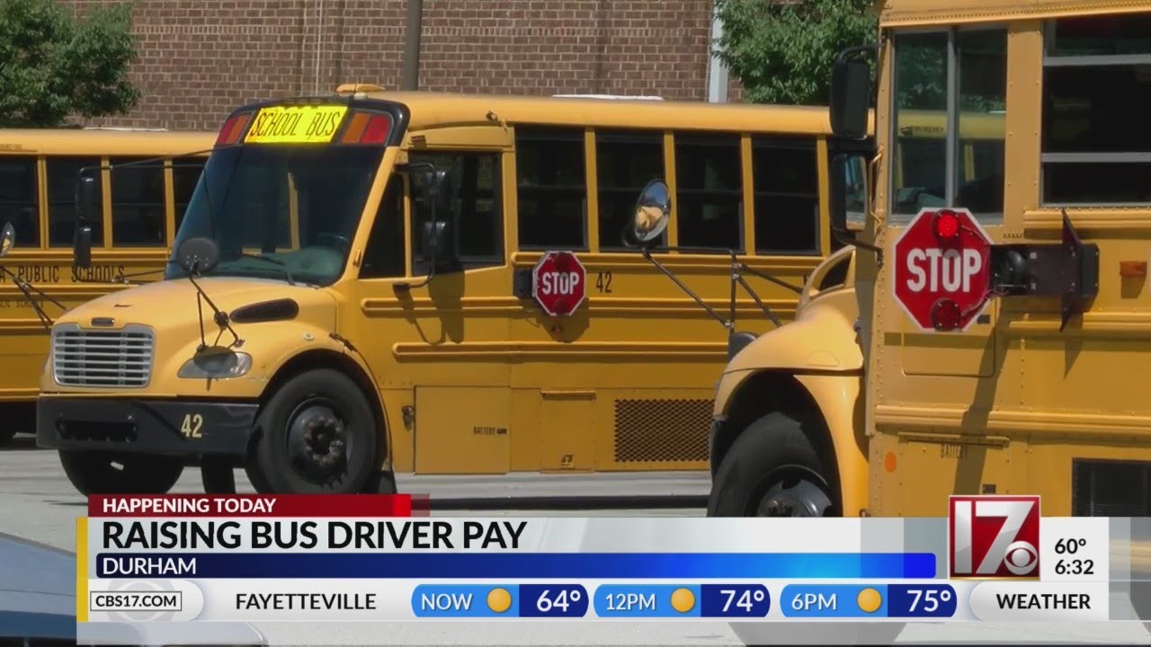 Raising bus driver pay for Durham Public Schools bus drivers YouTube