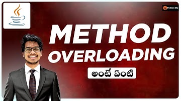 Method Overloading in Java Telugu