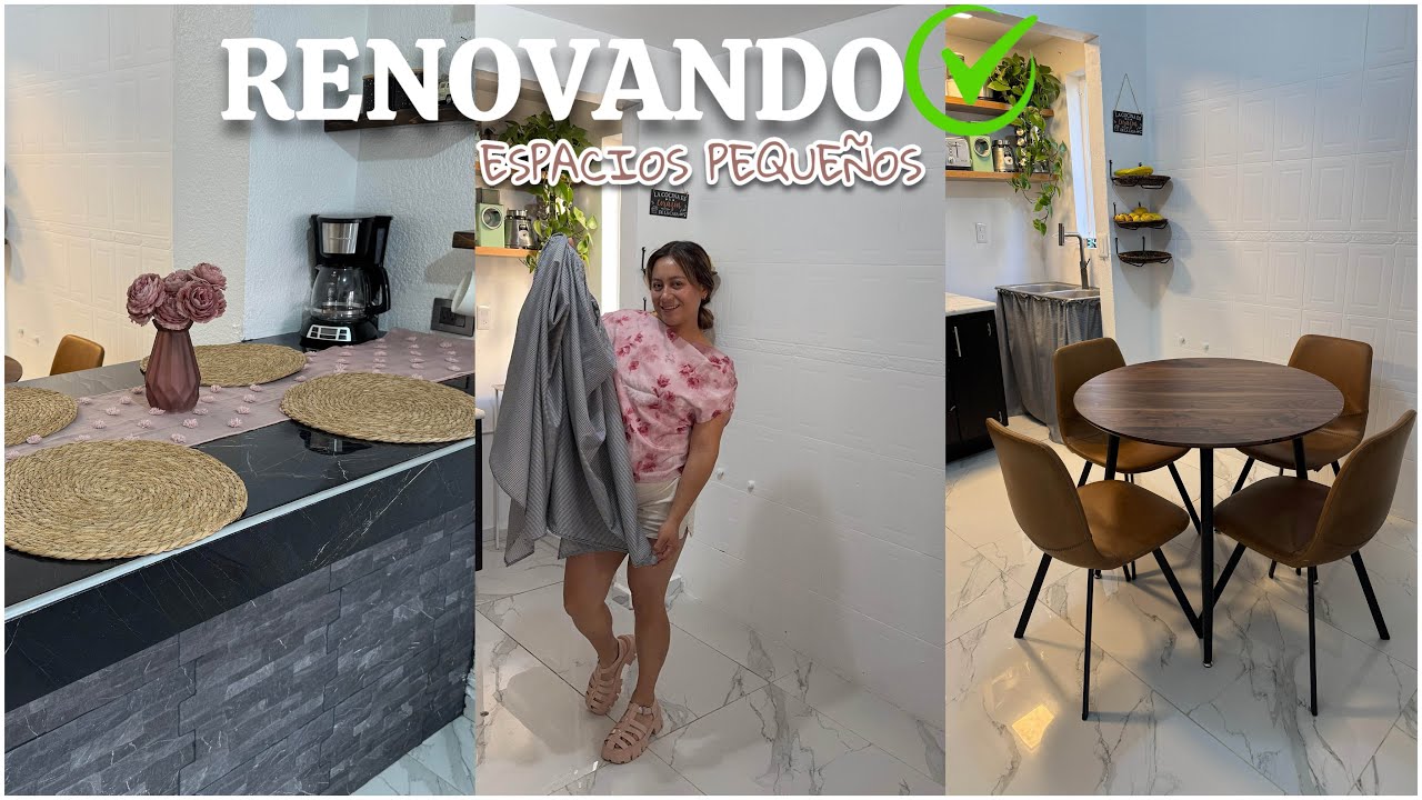 TAPE MI FREGADERO ✅ nuevo lugar COMEDOR || Decoración BARRA desayunador 💕con poquito 
