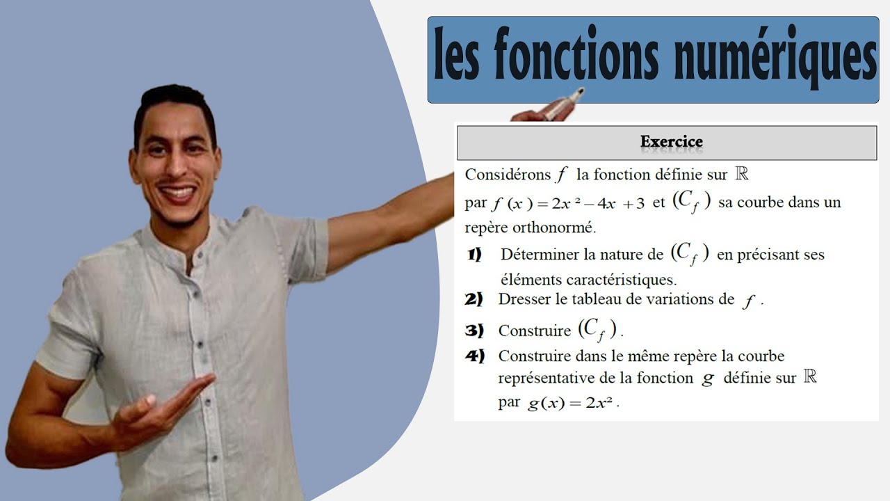 les fonctions numériques tronc commun exercices : exercice complet