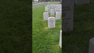 The grave of Medal of Honor recipient Charles Schroeter at Miramar National Cemetery