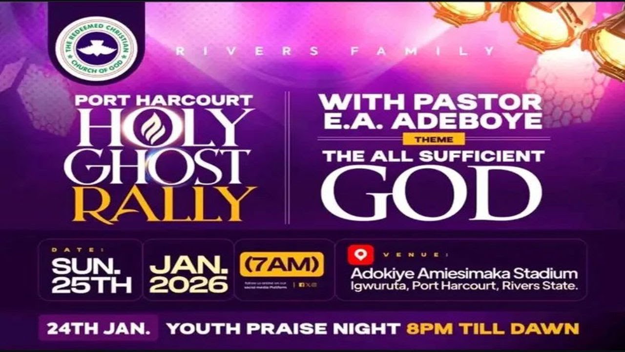 2026 PORT HARCOURT HOLY GHOST RALLY || THE ALL SUFFICIENT GOD - YouTube
