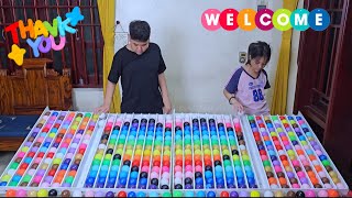 The challenge: Sort the colored balls with relaxing ASMR sounds ⭐️ level 30 screenshot 3