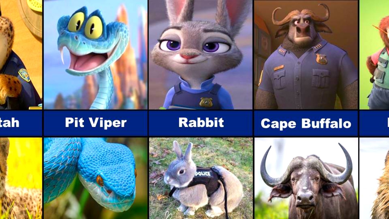 Как все персонажи «Зверополиса 2» выглядят в реальной жизни