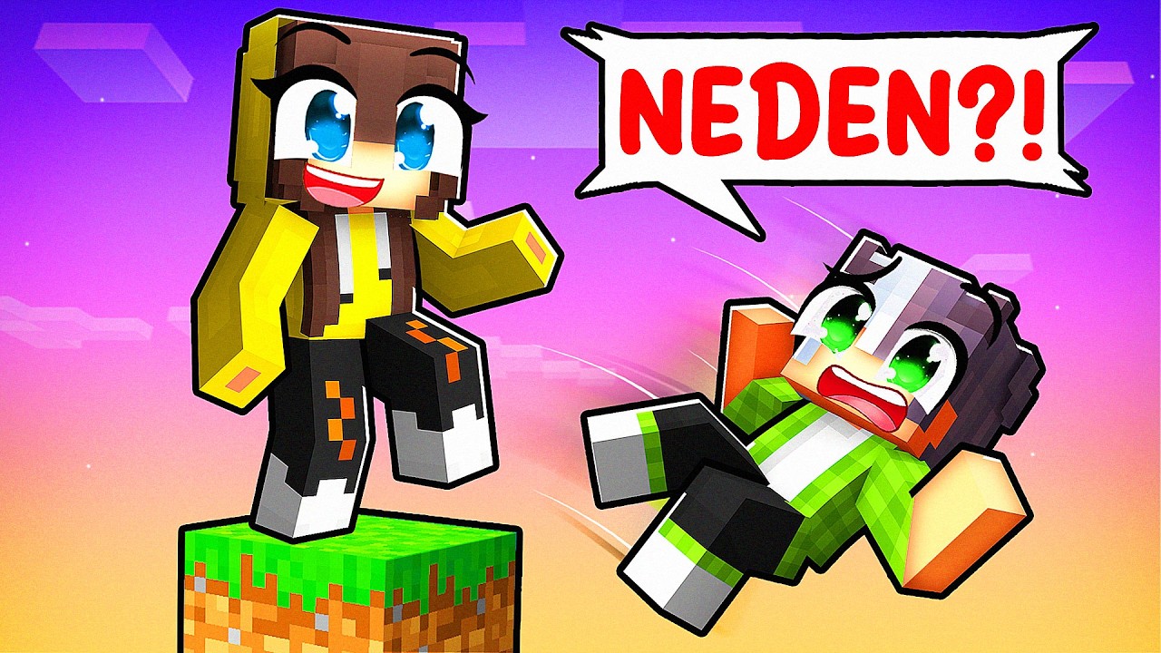 Tek Blokta KIZ TAKLİDİ ile Arkadaşlarımı Trolledim! 💋 | Minecraft