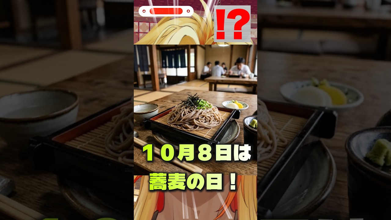 ソバッ!ソバババッ!ソバババッ!【10/8】 #ダジャレ #shorts #おはようvtuber #爆発オチ