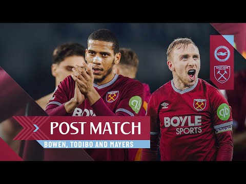"Our Spirit Will Get Us Back Where We Belong" | Bowen, Todibo & Mayers | West Ham v Brighton