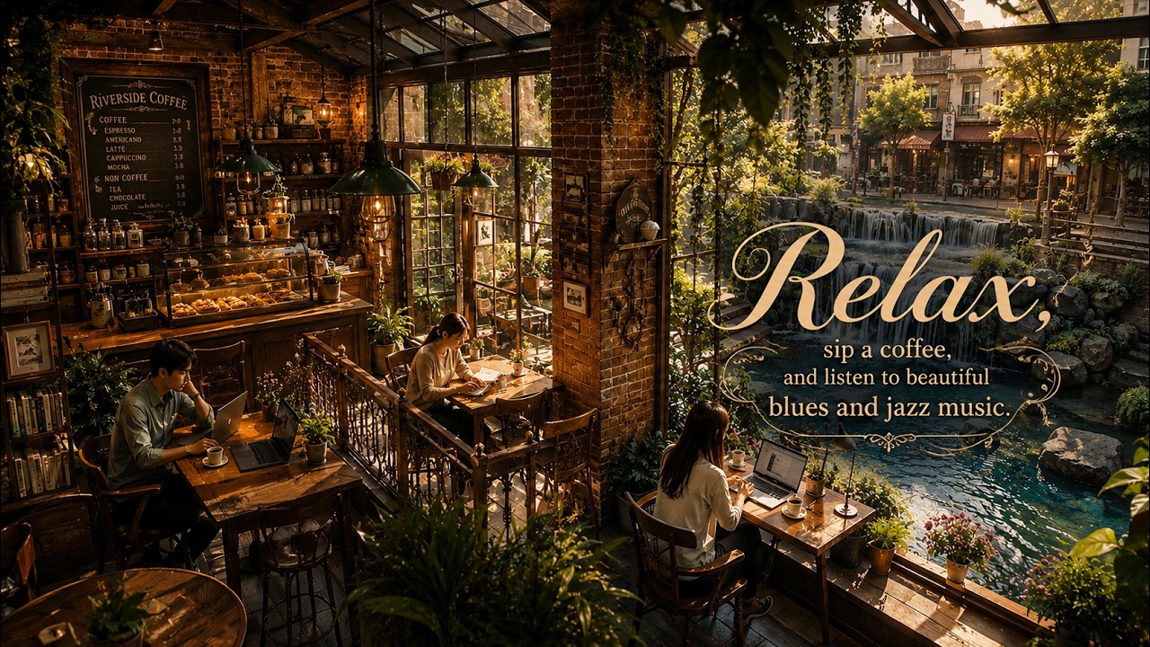 Relax, sip a coffee, and listen to beautiful blues and jazz music - YouTube