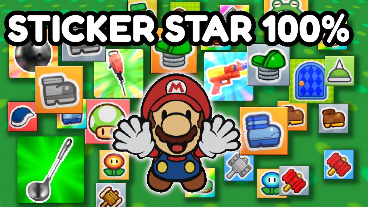 100%ing Paper Mario Sticker Star for the first time!