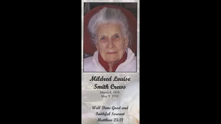 Mildred Louise Smith Crews Service