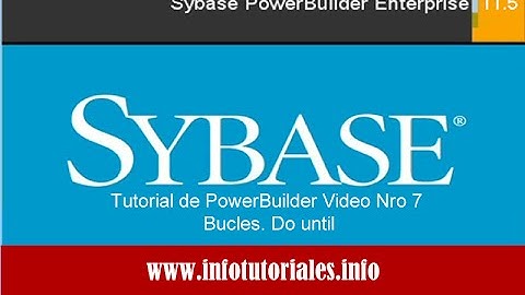 Tutorial de PowerBuilder Basico: Video 7 - Bucles: Do until ...