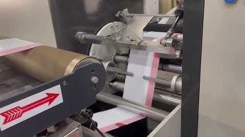 draw tape garbage bag making machine with auto label