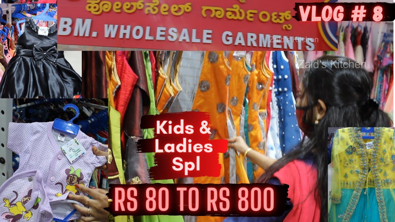 Wholesale Garment Shopping Vlog Kids & Ladies clothes Cheap price