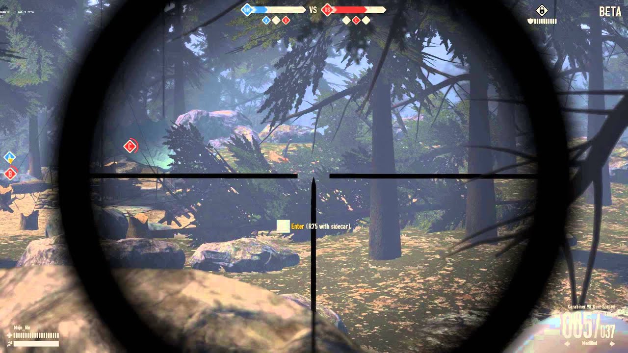 Heroes and Generals - Sniper gameplay