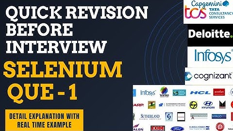 Top 10 Selenium Interview Questions Answers | Automation Testing Que-Ans