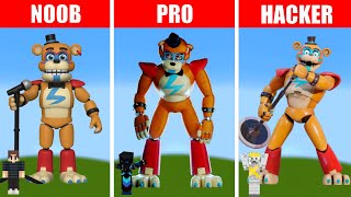 How To Draw In Minecraft Glamrock Freddy Pixel Art