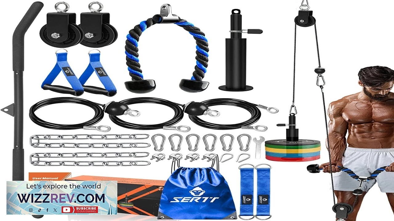 Home Gym Pulley System Tricep Workout Pulley System for LAT Pulldown Biceps