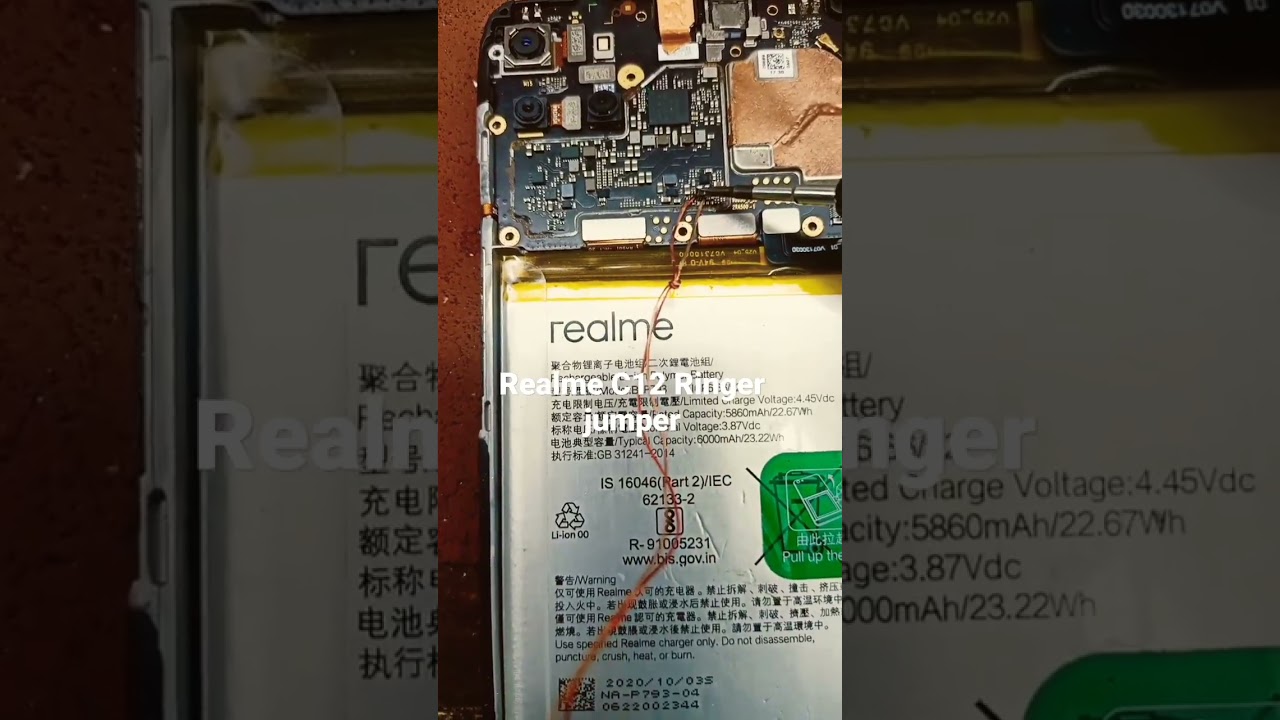 Realme C12 Ringer jumper Speaker jumper