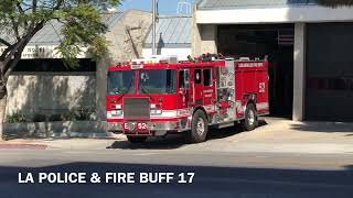 LAFD ENGINE 52 RESPONDING