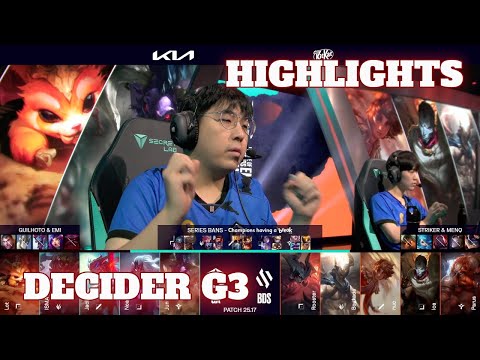 GX vs BDS - Game 3 Highlights | Cross Play Decider LEC Summer 2025 Playoffs | GIANTX vs Team BDS G3