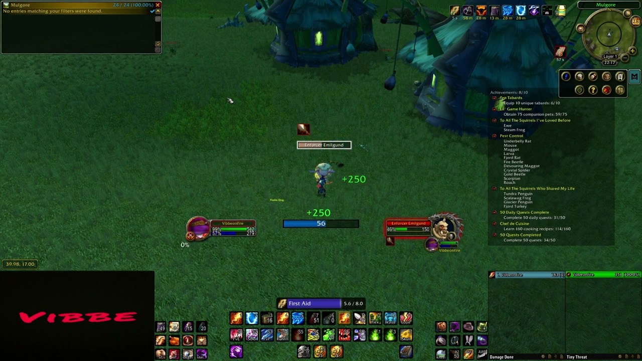 Level 1 Twink vs Lvl 11 Rare - Vibbe (Mage) vs Enforcer Emilgund