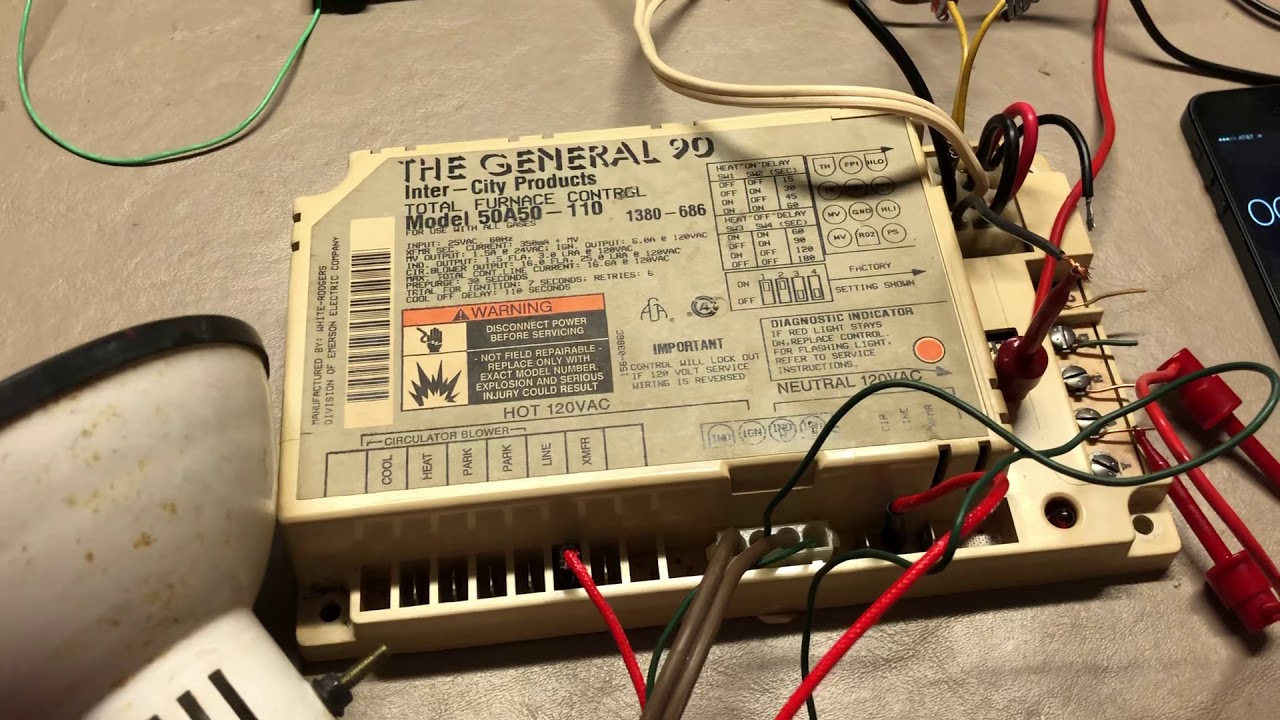 Test of “The General 90” furnace controller. Model 50A50-110 - YouTube