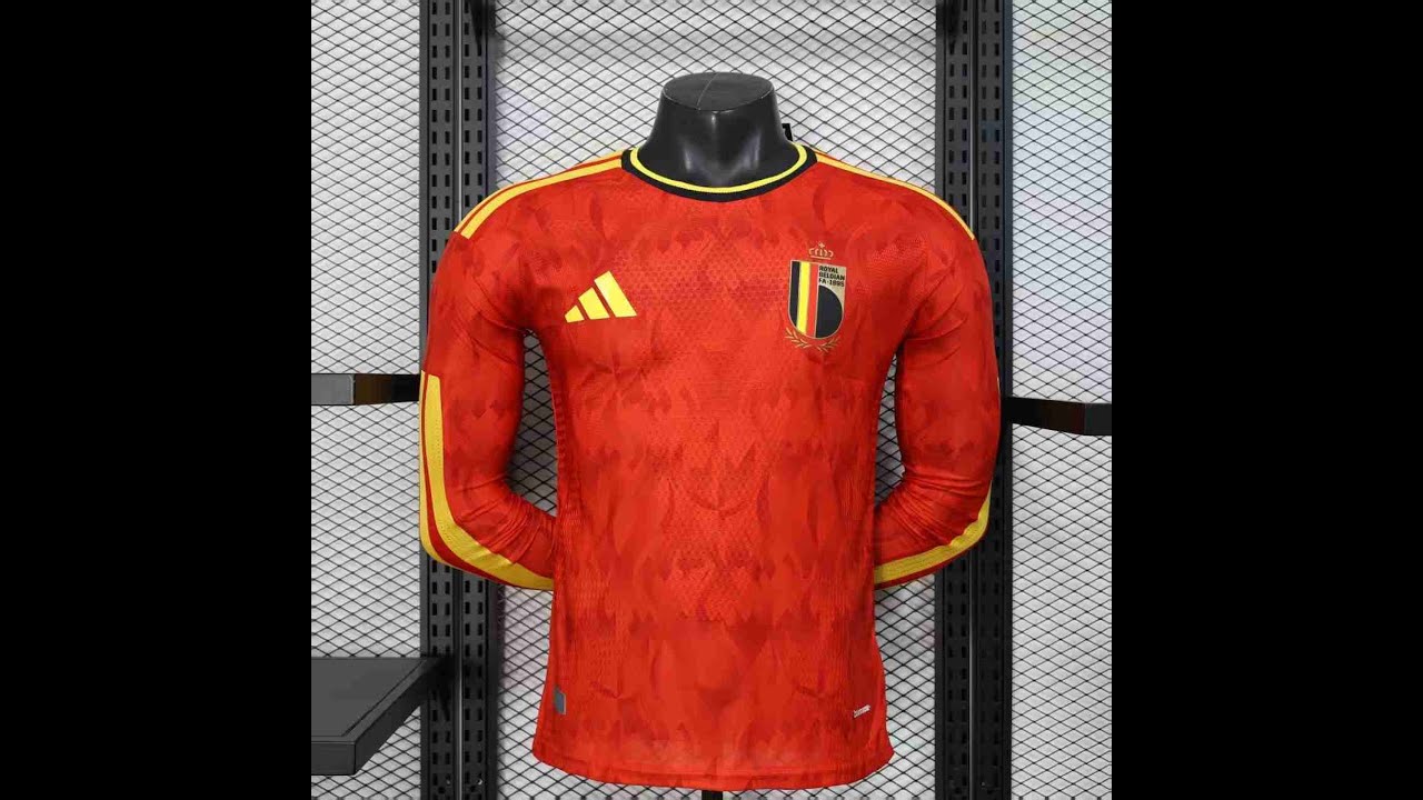 👕 Nouveau Maillot Equipe Foot Belgique Domicile Manches Longues Coupe Du Monde 2026