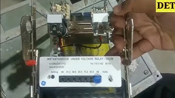 VAGM22 under Voltage Relay Testing Practical #vagm22 #undervoltage #overvoltage #alstom #ge #schneid