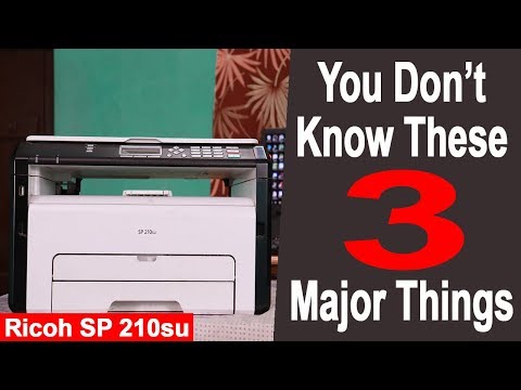 [हिंदी] Ricoh SP 210su Laser Printer - 3 Special Features