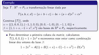 [Transformações Lineares] Calculando a matriz de uma transformação linear screenshot 5