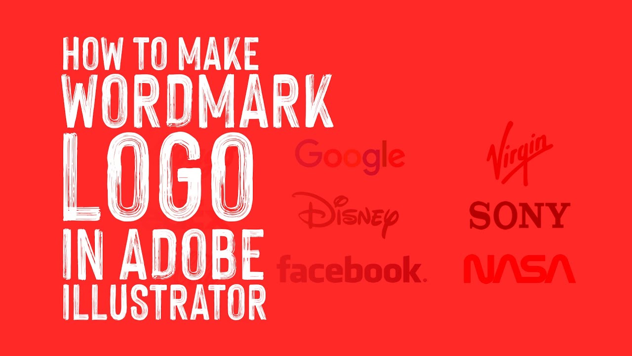 How to Make Wordmark or Logotype In Illustrator 