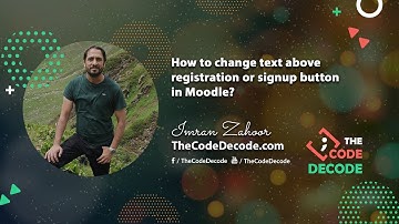 How to change text above registration/signup button in Moodle?