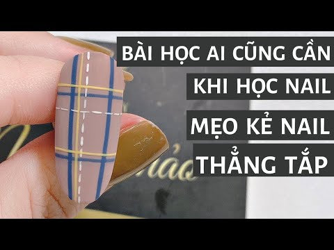 Video Bài học ai cũng cần khi học nails - Mẹo kẻ nails thẳng... - youtube