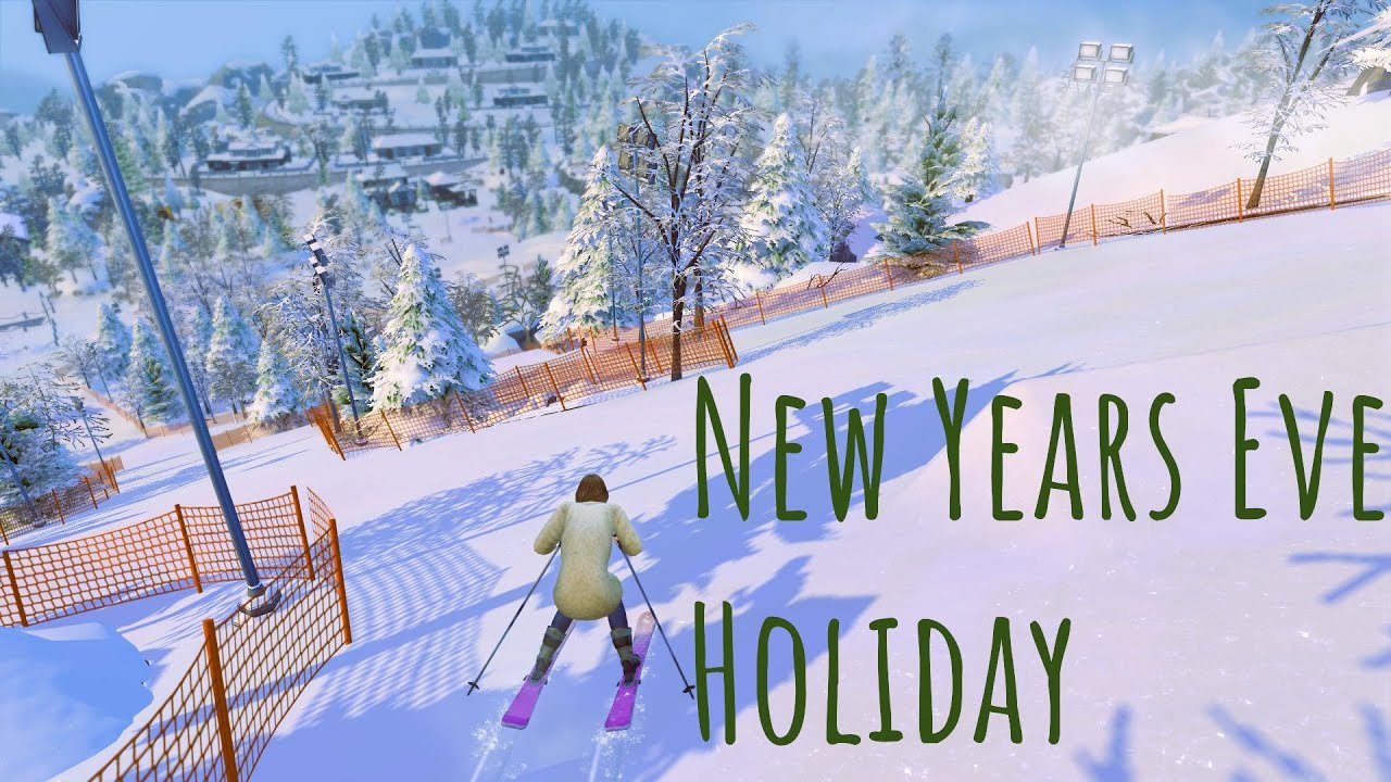 The Sims 4 Gameplay: New Years Eve Snow Holiday - No Commentary - YouTube