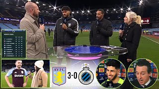 Aston Villa vs Club Brugge 3-0 Post Match Analysis | McGinn, Asensio, Mings and Unai Emery Reactions