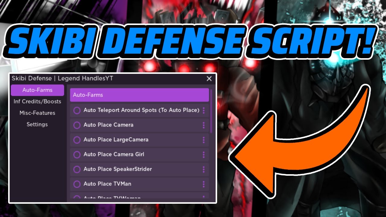 Skibi Defense Script GUI / Hack (INFINITE CREDITS, DUPE, AUTOFARM, AND