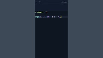 List of even numbers in Python  #python #learnpython #programming