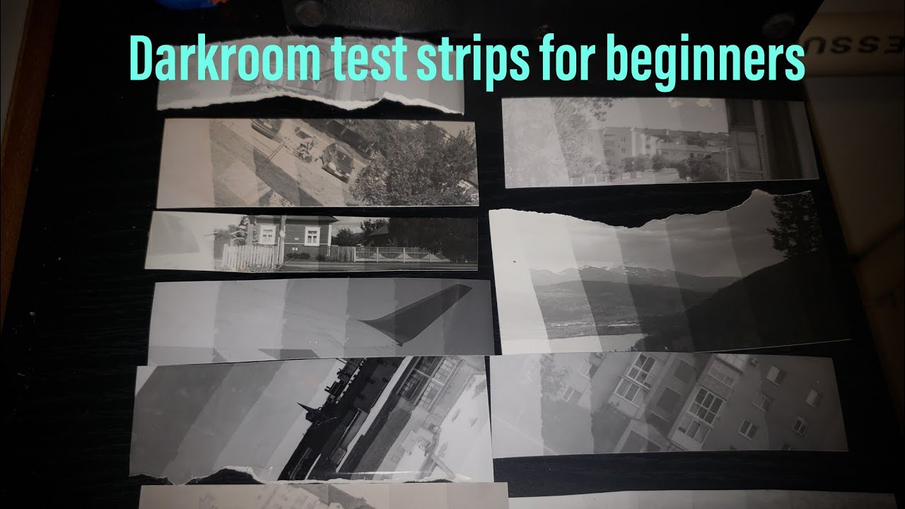 Making test strips for beginners Darkroom Printing YouTube