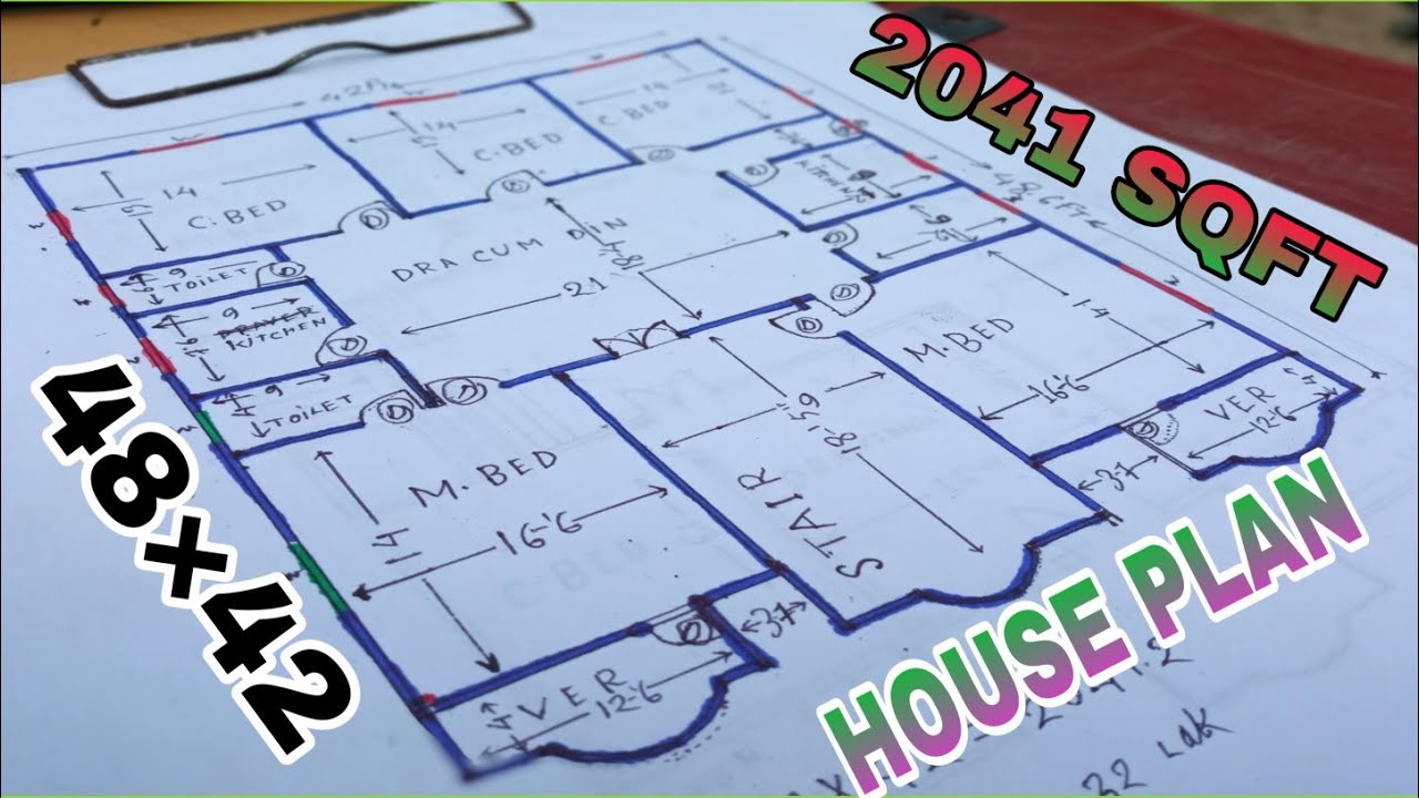 48×42= 2041 SQFT SMALL HOUSE PLAN घर का नक्शा SABUR HOURS PLAN i