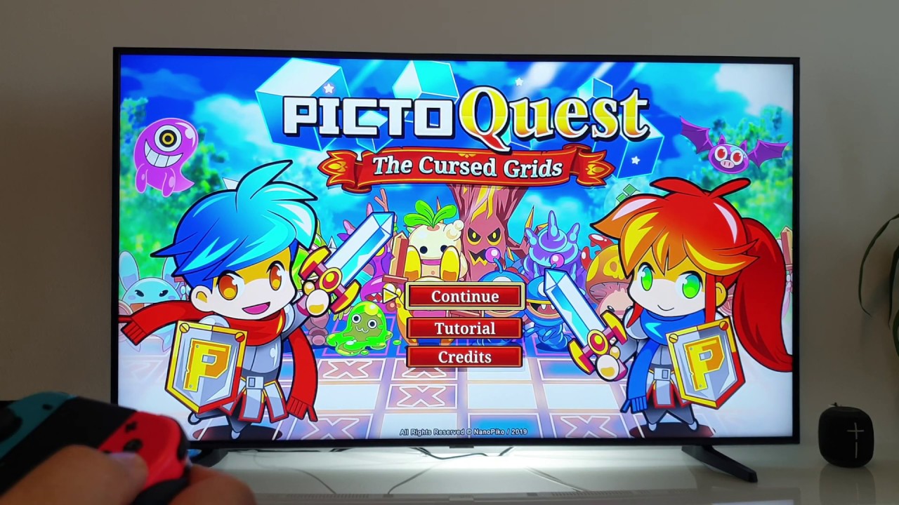 PictoQuest Nintendo Switch  dock mode gameplay | 4K HDR10+ 138cm TV