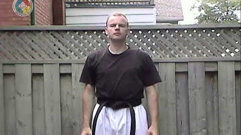 Taekwondo: Hapkido: Foundations: back fist side strike, front view