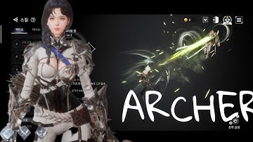 V4 Archer ALL skill preview | new MMORPG