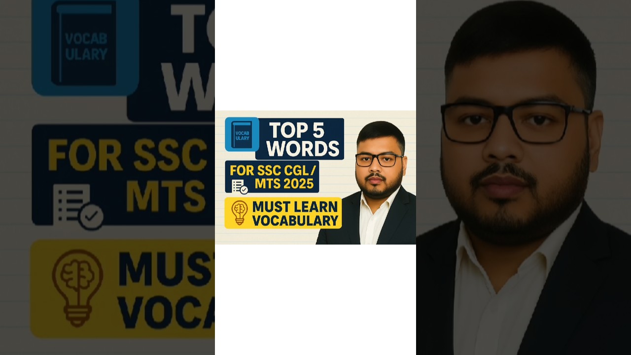 ✅ Day 3: 5 Explosive Words to Boost Your SSC Score! (CGL/MTS/Selection Post)