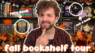 cozy autumn bookshelf tour 🍂📚