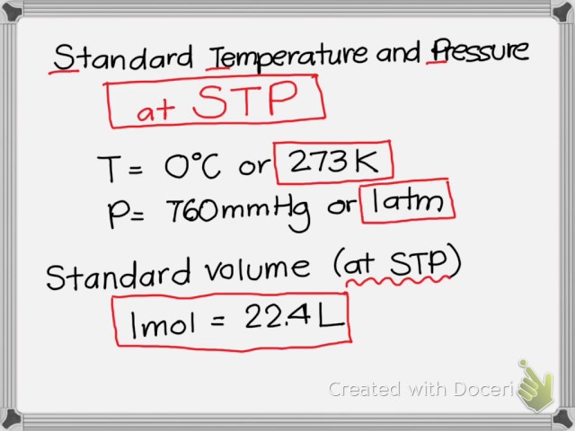 Awm Formula Standard Temperature And Pressure Formula