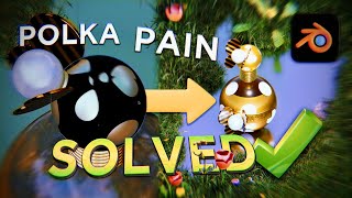 Polka Dot on UV Sphere 😎 (Blender Texture alternative)