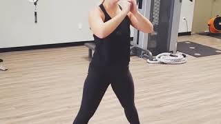 Lateral Squat Walk Straight Into Sumo Squats! 4 Sets of 20