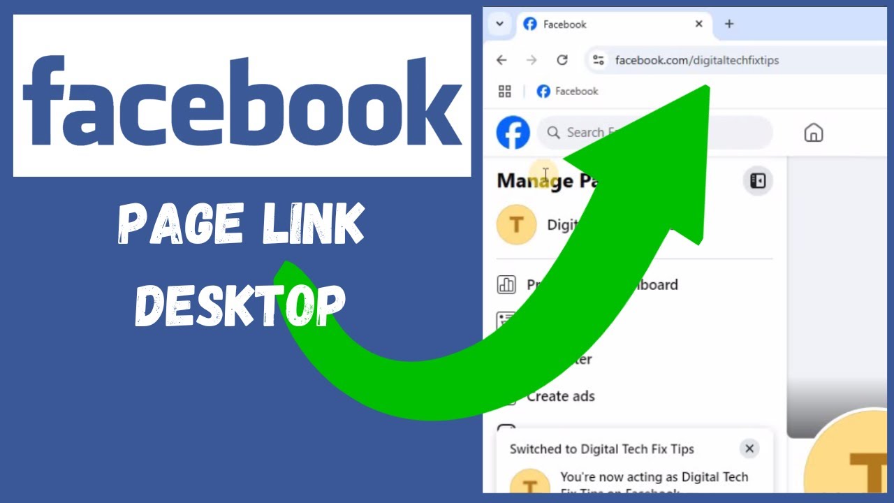 How To Get Facebook Page Link On Desktop 2025 - YouTube