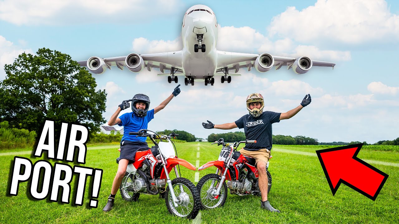 ПИТ-БАЙКИ В ЗАБРОШЕННОМ АЭРОПОРТУ!