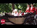 King Charles III And Queen Camilla Arrive In Ascot Landau During Trooping The Colour